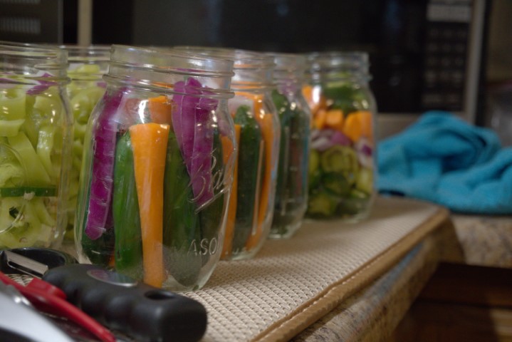 Photo of freshly cleaned kale.